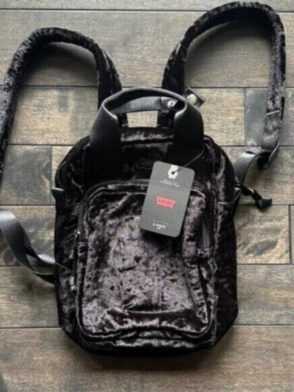Levi's L-Pack Mini Velvet Backpack - new with tags